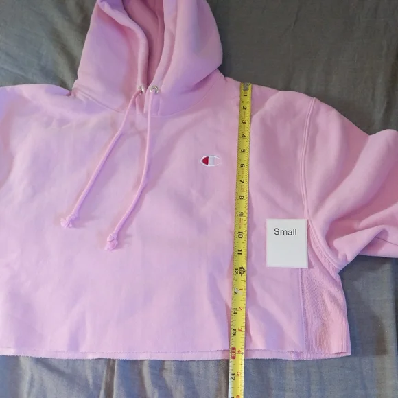 Champion Reverse Weave Cropped Cropped Hoodie Sweatshirt - Picture 10 of 10